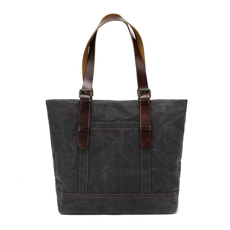 Water-Resistant Canvas Cotton Tote Bag – Large Capacity Shoulder & Crossbody Handbag - Image 2