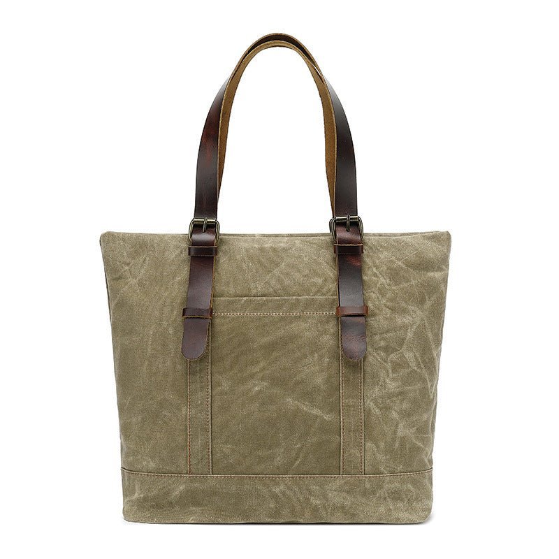 Water-Resistant Canvas Cotton Tote Bag – Large Capacity Shoulder & Crossbody Handbag - Image 3