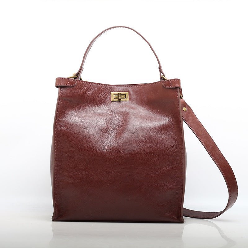 Handmade Full Grain Leather Shoulder & Crossbody Bag for Women - Image 6