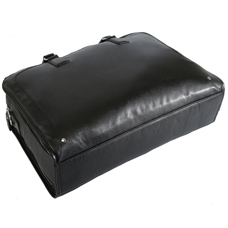 17-Inch Full Grain Leather Men’s Briefcase Laptop Shoulder Messenger Bag - Image 7