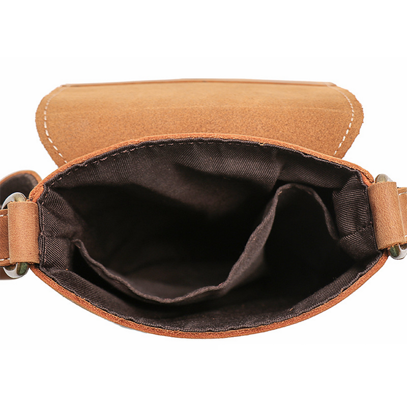 Handmade Full-Grain Leather Crossbody Satchel for Men – Genuine Shoulder Bag - Image 4