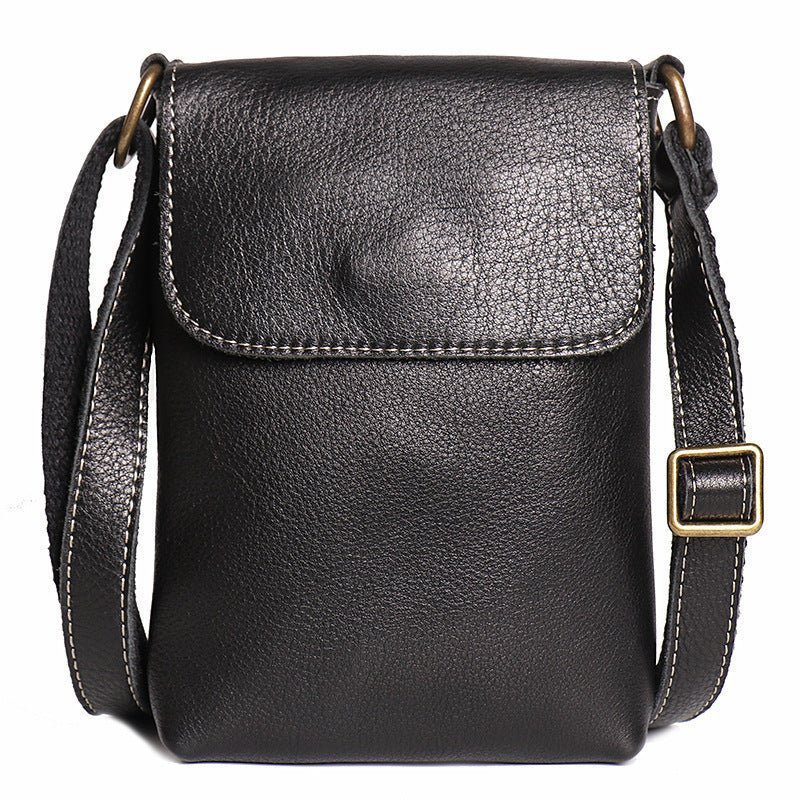 Handmade Full-Grain Leather Crossbody Satchel for Men – Genuine Shoulder Bag - Image 10